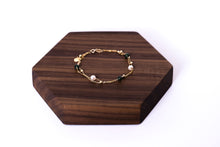 Load image into Gallery viewer, Have It All 18K Gold Jade and Pearl Bracelet