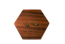 Load image into Gallery viewer, Modern Dynasty 18K Gold Hoop Earrings with Jade